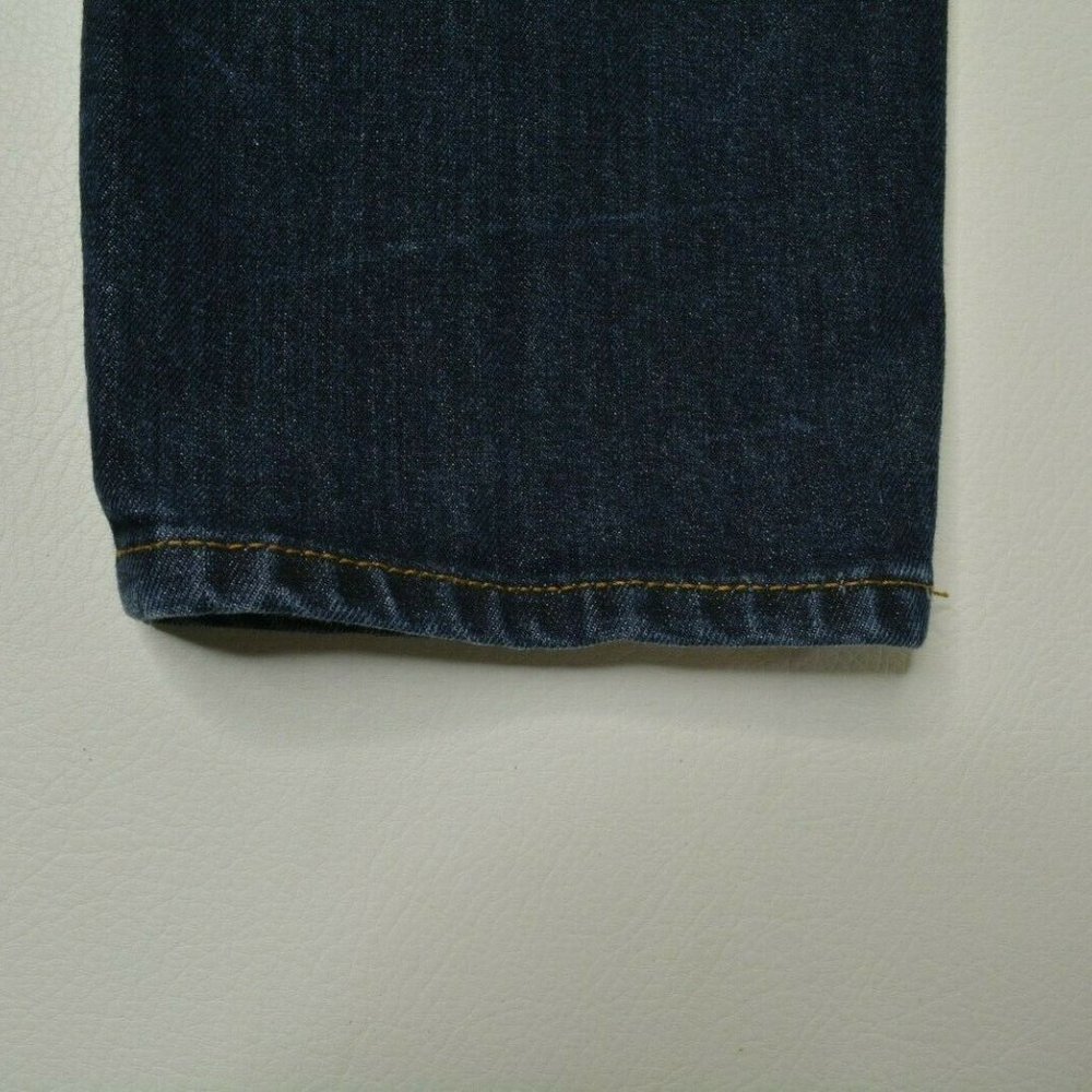 AEROPOSTALE Size 28 x 32‎ Mens SKINNY Leg LOW Rise DARK Wash Denim BLUE JEANS - Picture 9 of 10